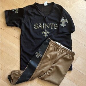 Saints Black and Gold Jersey Set